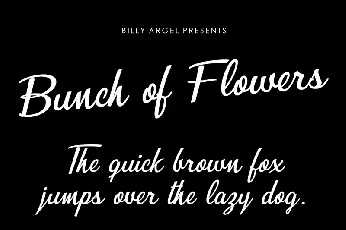 Bunch of Flowers font