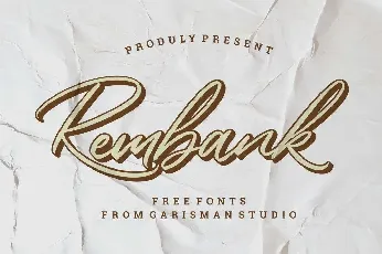 Rembank Handwritten font