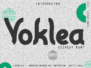 Voklea - Personal Use font