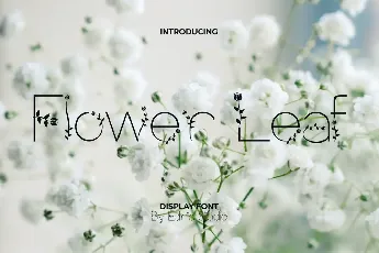 Flower Leaf Demo font