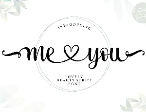 Me Love You - Personal Use font