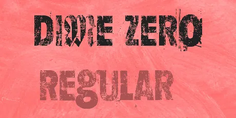 Dime Zero font