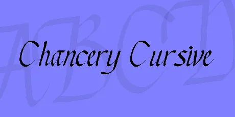 Chancery Cursive font