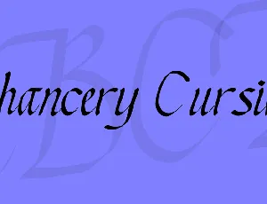 Chancery Cursive font