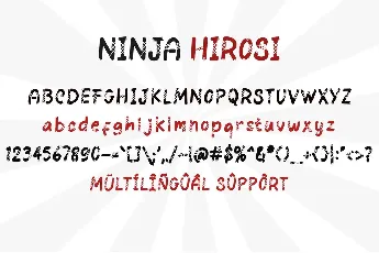 Ninja Hirosi Demo font