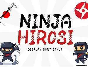 Ninja Hirosi Demo font