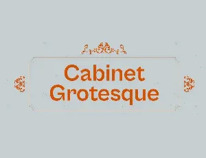 Cabinet Grotesk Family font