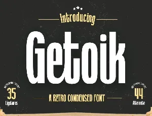 Getoik font