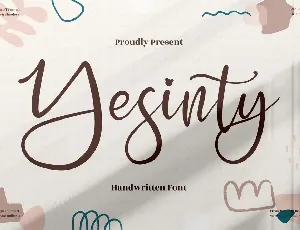 Yesinty font