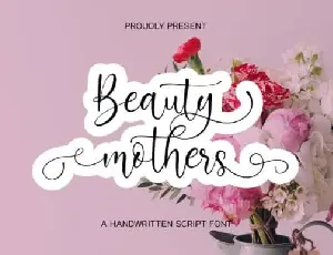 Beauty Mothers Script font