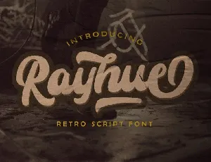 Rayhue – Retro Script font