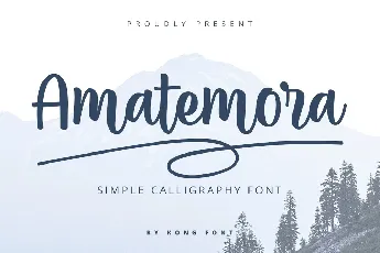 Amatemora Handwritten Script font