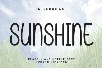 Sunshine Display font