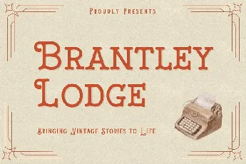 Brantley Lodge font