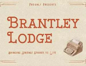 Brantley Lodge font