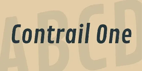 Contrail One font