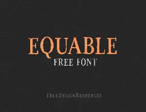 Equable Free font