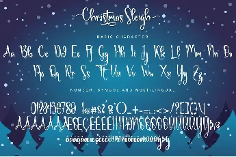 Christmas Sleigh-PERSONAL USE font