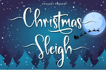 Christmas Sleigh-PERSONAL USE font