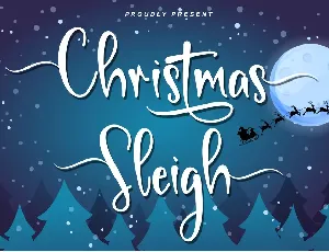 Christmas Sleigh-PERSONAL USE font