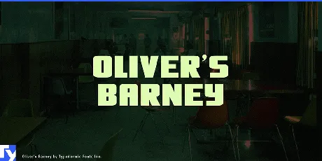 Oliver's Barney font