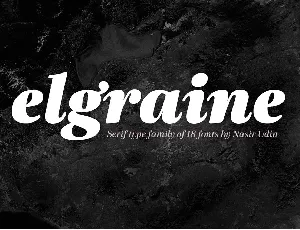 Elgraine font