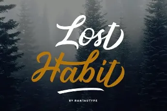 Lost Habit Calligraphy font