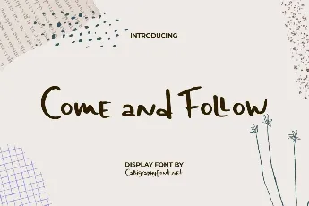 Come And Follow Demo font