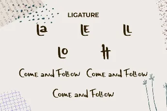 Come And Follow Demo font