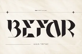 Befar Luxury font