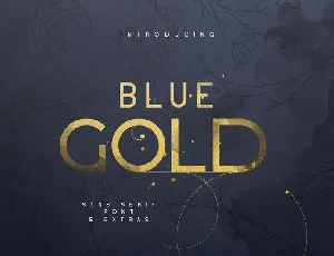 Blue Gold Sans Serif font