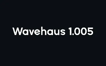 Wavehaus Family Free font