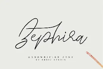 Zephira Demo font