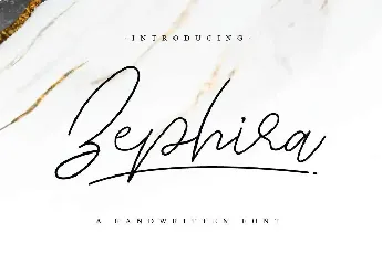 Zephira Demo font