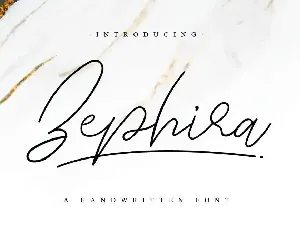 Zephira Demo font