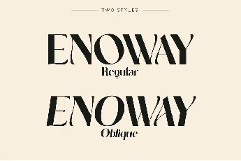 Enoway font