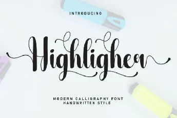 Highligher Script font