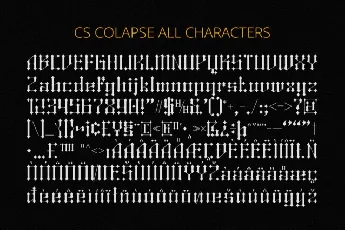 CS Colapse font