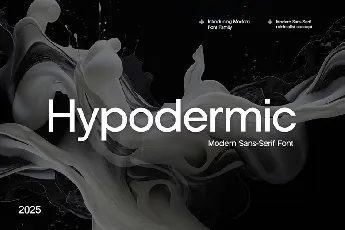 Hypodermic font