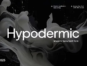 Hypodermic font