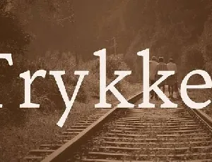 Trykker font