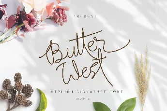 Butter West font