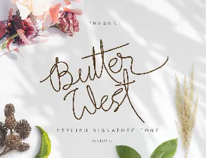 Butter West font