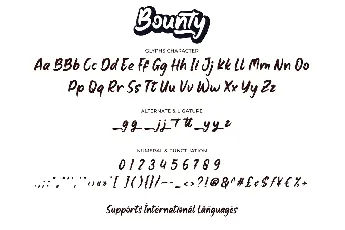 Bounty font