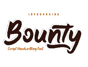 Bounty font