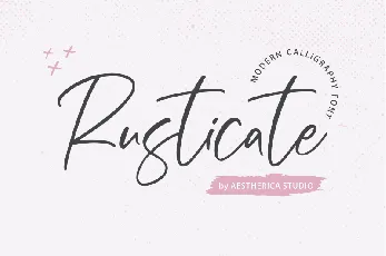 Rusticate font