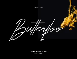 Butterfloo font