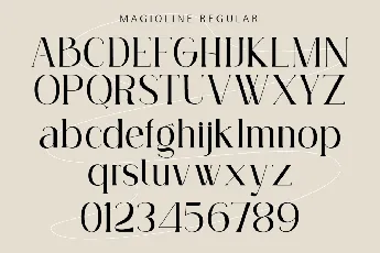 Magioline font