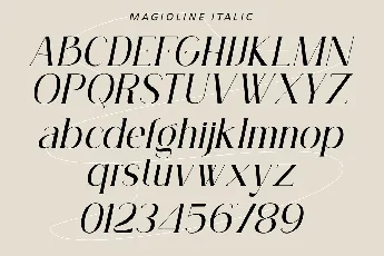 Magioline font