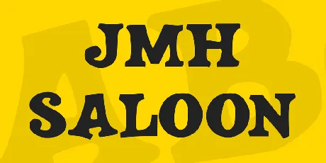 JMH SALOON font